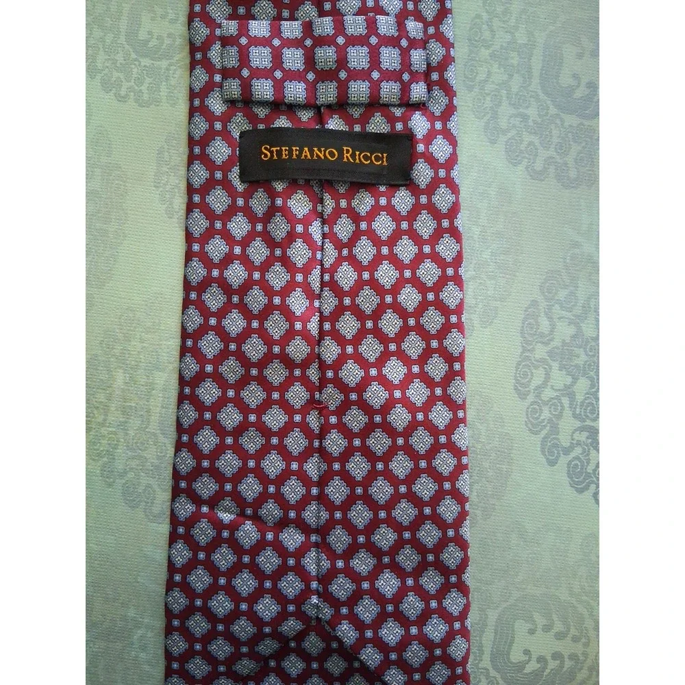 Stefano Ricci Swarovski Silk Men's Necktie W 4